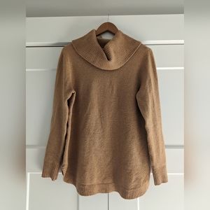 Tahari yellow, cowl neck sweater, Size: M